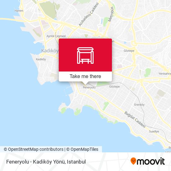 Feneryolu - Kadiköy Yönü map