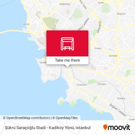 Şükrü Saraçoğlu Stadi - Kadiköy Yönü map
