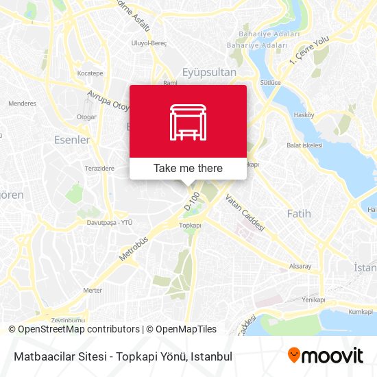 Matbaacilar Sitesi - Topkapi Yönü map