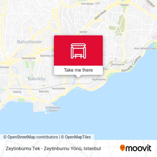 Zeytinburnu Tek - Zeytinburnu Yönü map