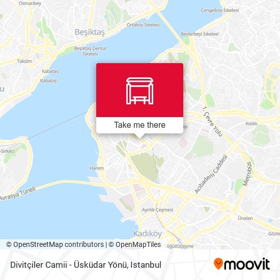 Divitçiler Camii - Üsküdar Yönü map