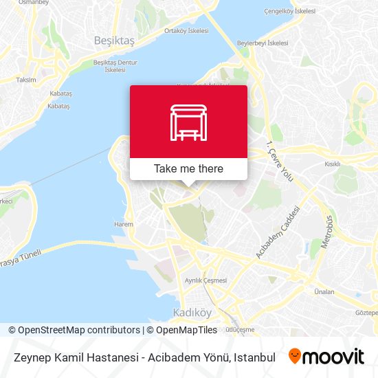 Zeynep Kamil Hastanesi - Acibadem Yönü map
