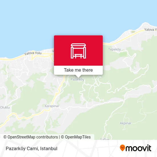 Pazarköy Cami map