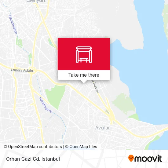 Orhan Gazi Cd map