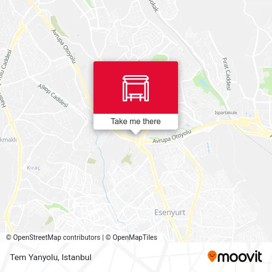 Tem Yanyolu map