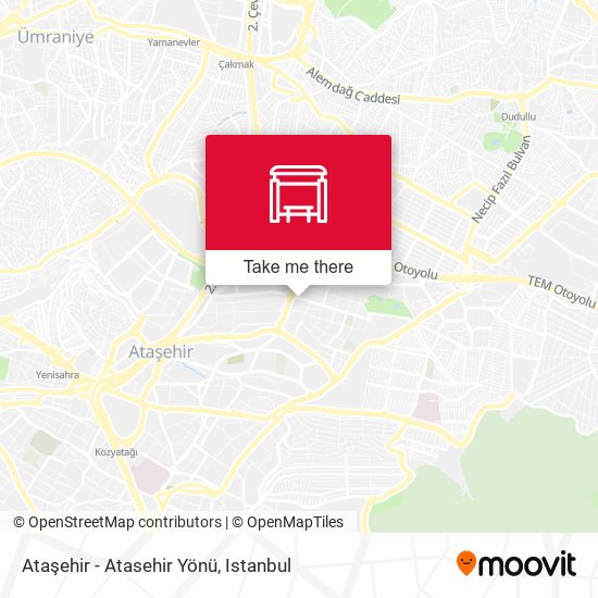 Ataşehir - Atasehir Yönü map