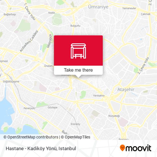 Hastane  - Kadiköy Yönü map