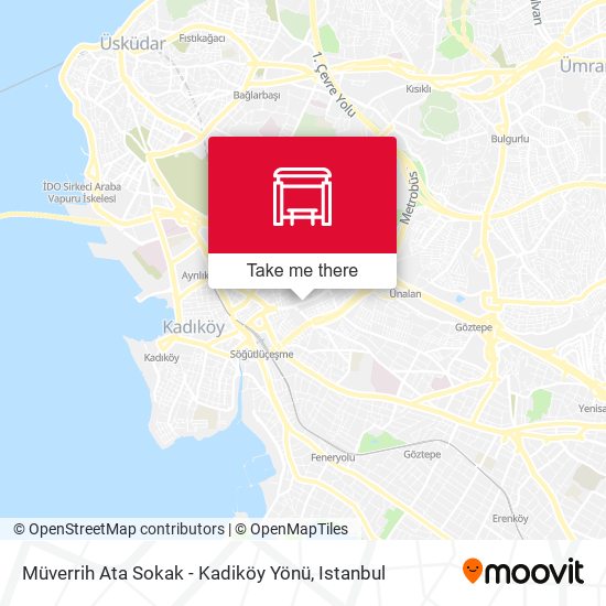Müverrih Ata Sokak - Kadiköy Yönü map