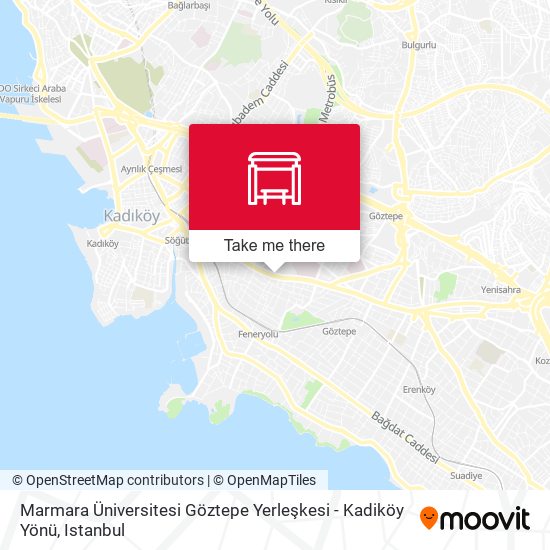 Marmara Üniversitesi Göztepe Yerleşkesi - Kadiköy Yönü map