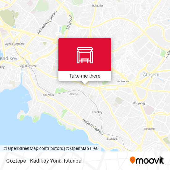 Göztepe - Kadiköy Yönü map