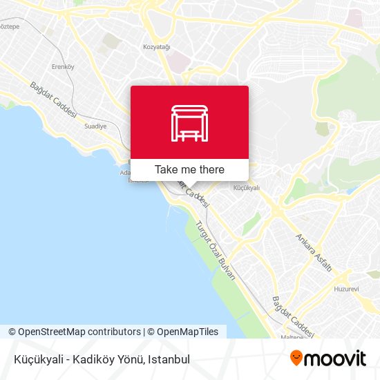 Küçükyali - Kadiköy Yönü map