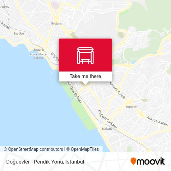 Doğuevler - Pendik Yönü map