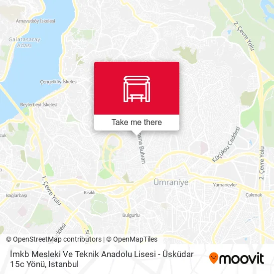 İmkb Mesleki Ve Teknik Anadolu Lisesi - Üsküdar 15c Yönü map