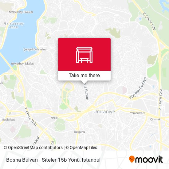 Bosna Bulvari - Siteler 15b Yönü map