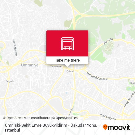 Ümr.İski-Şehit Emre Büyükyildirim - Üsküdar Yönü map