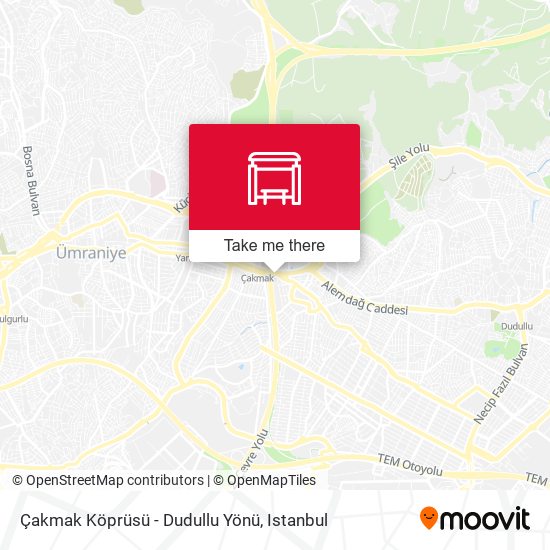 Çakmak Köprüsü - Dudullu Yönü map