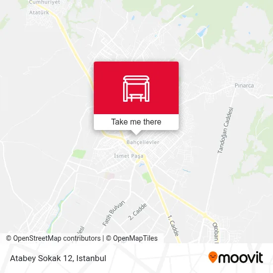 Atabey Sokak 12 map