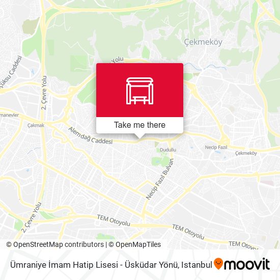 Ümraniye İmam Hatip Lisesi - Üsküdar Yönü map