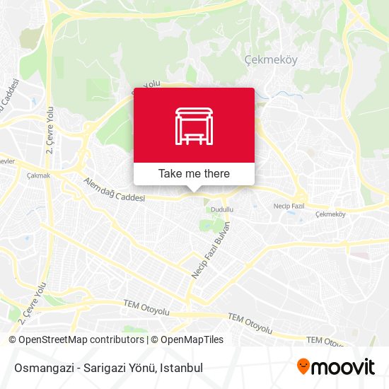 Osmangazi - Sarigazi Yönü map