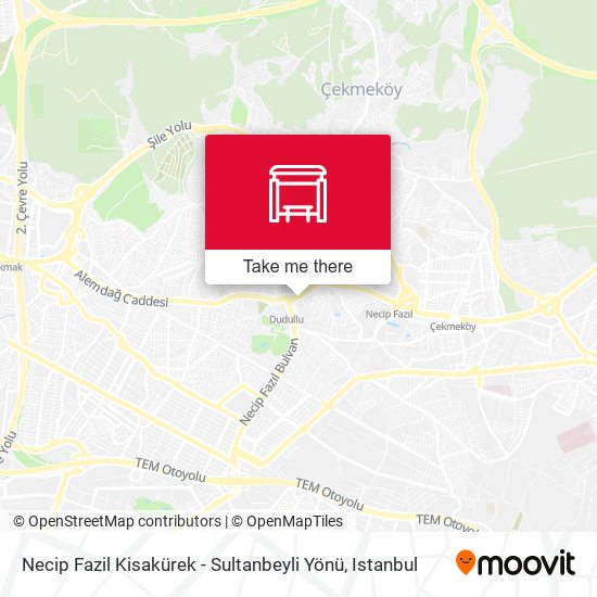 Necip Fazil Kisakürek - Sultanbeyli Yönü map