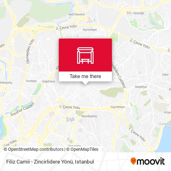 Filiz Camii - Zincirlidere Yönü map
