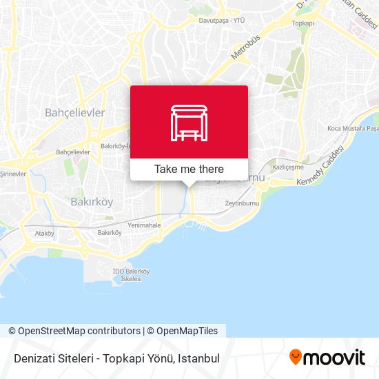 Denizati Siteleri - Topkapi Yönü map
