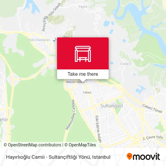 Hayırlıoğlu Camii - Sultançiftliği Yönü map