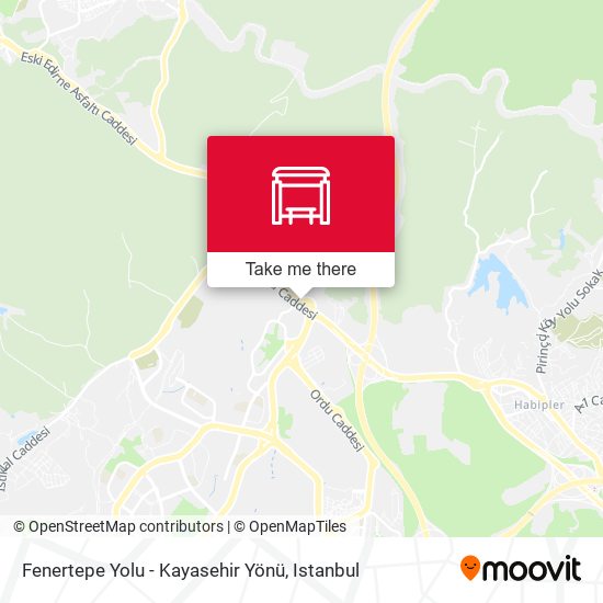 Fenertepe Yolu - Kayasehir Yönü map