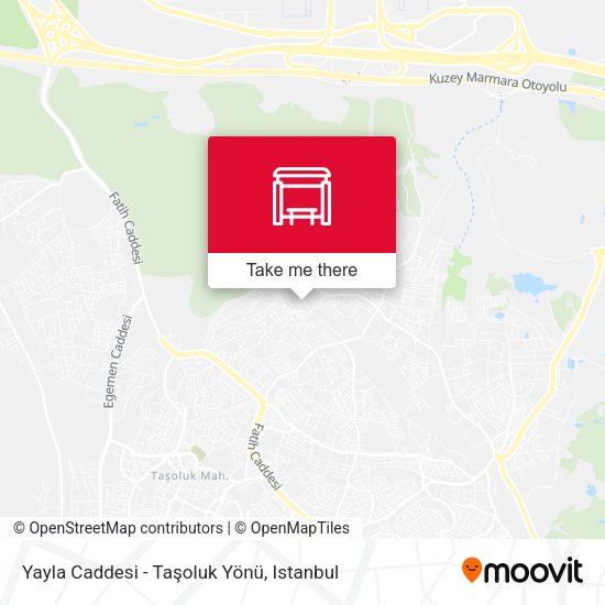 Yayla Caddesi - Taşoluk Yönü map