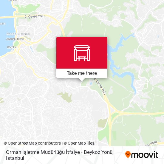 Orman İşletme Müdürlüğü İtfaiye - Beykoz Yönü map