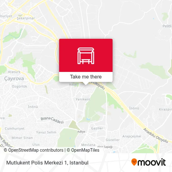 Mutlukent Polis Merkezi 1 map