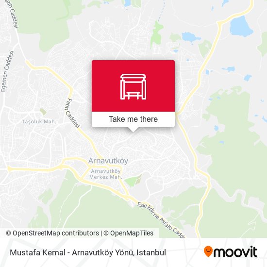 Mustafa Kemal - Arnavutköy Yönü map