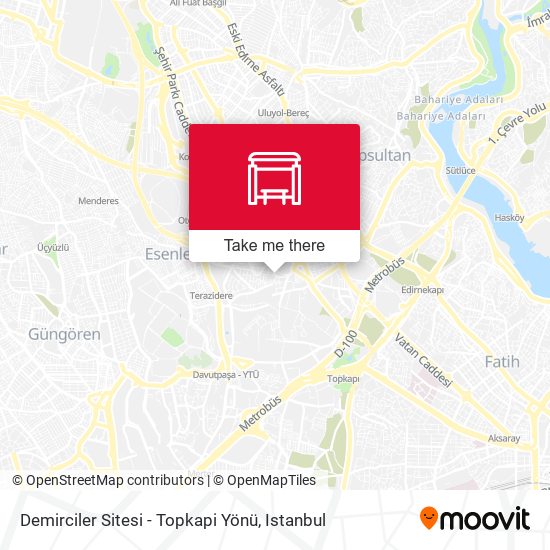 Demirciler Sitesi - Topkapi Yönü map