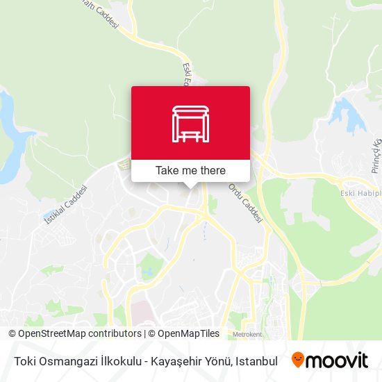 Toki Osmangazi İlkokulu - Kayaşehir Yönü map