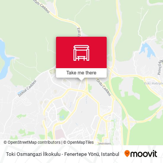 Toki Osmangazi İlkokulu - Fenertepe Yönü map