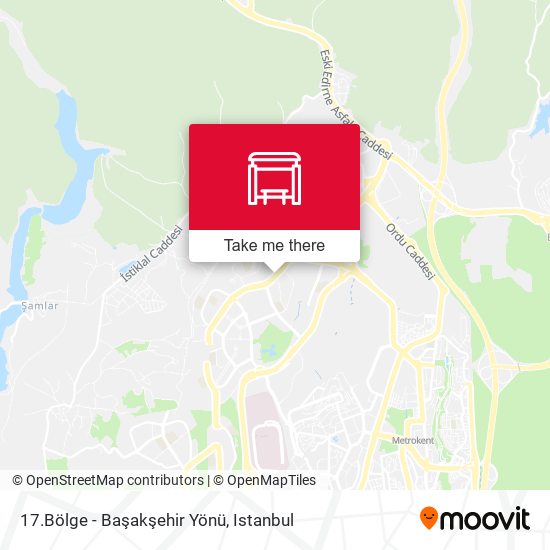 17.Bölge - Başakşehir Yönü map
