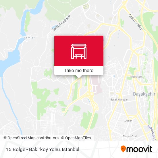 15.Bölge - Bakirköy Yönü map