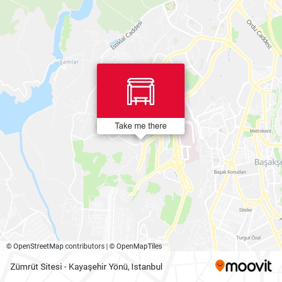 Zümrüt Sitesi - Kayaşehir Yönü map