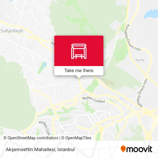 Akşemsettin Mahallesi map