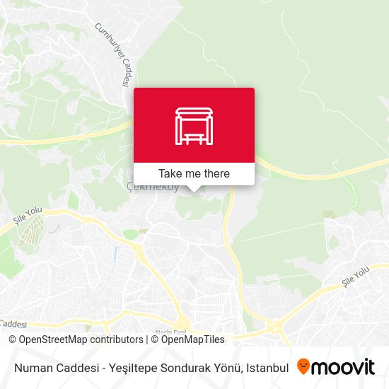 Numan Caddesi - Yeşiltepe Sondurak Yönü map