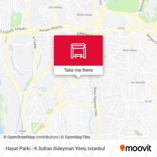Hayat Parki - K.Sultan Süleyman Yönü map