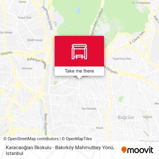 Karacaoğlan İlkokulu - Bakırköy Mahmutbey Yönü map
