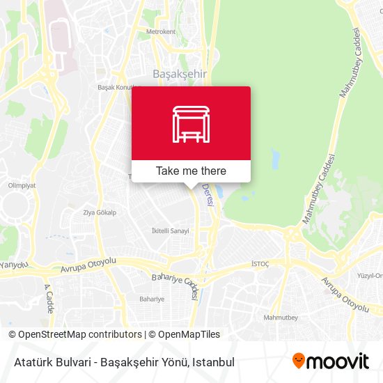 Atatürk Bulvari - Başakşehir Yönü map