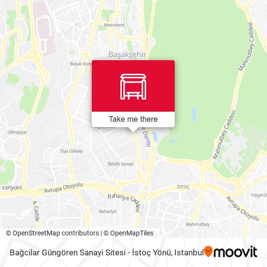 Bağcilar Güngören Sanayi Sitesi - İstoç Yönü map
