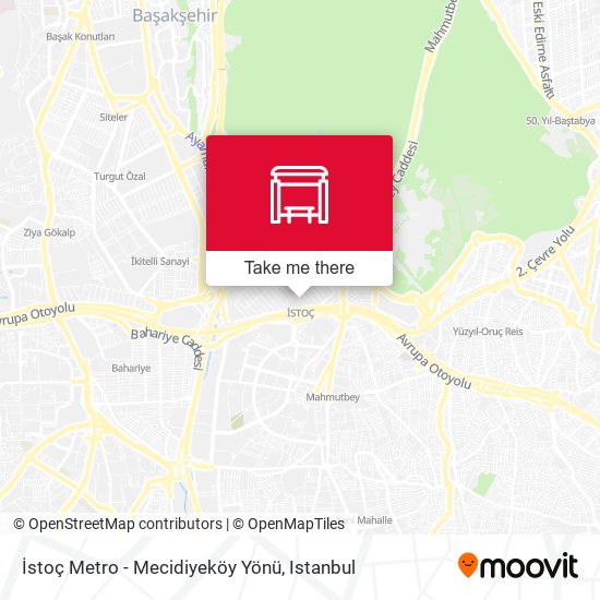 İstoç Metro - Mecidiyeköy Yönü map