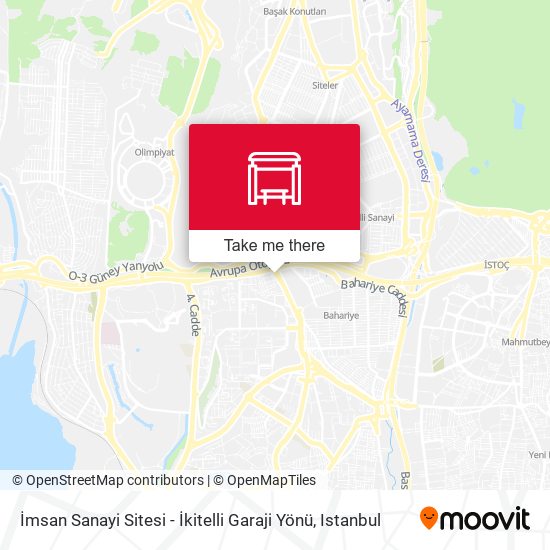 İmsan Sanayi Sitesi - İkitelli Garaji Yönü map