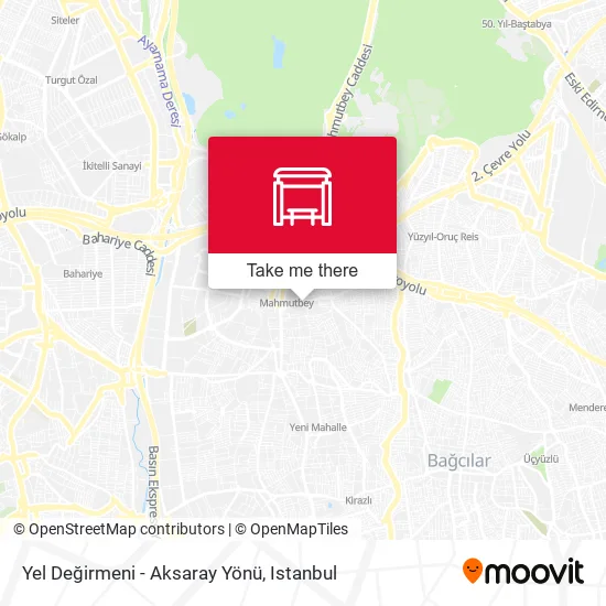 Yel Değirmeni - Aksaray Yönü map