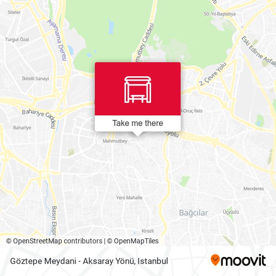 Göztepe Meydani - Aksaray Yönü map