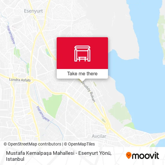 Mustafa Kemalpaşa Mahallesi - Esenyurt Yönü map
