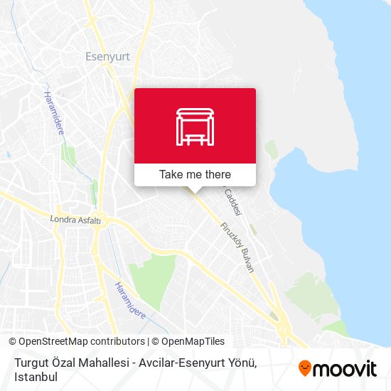 Turgut Özal Mahallesi - Avcilar-Esenyurt Yönü map